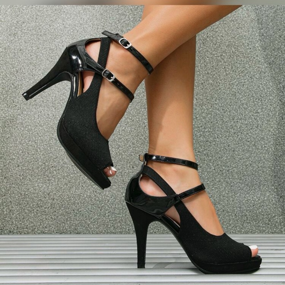 SHEIN, black sexy heels, brand new
